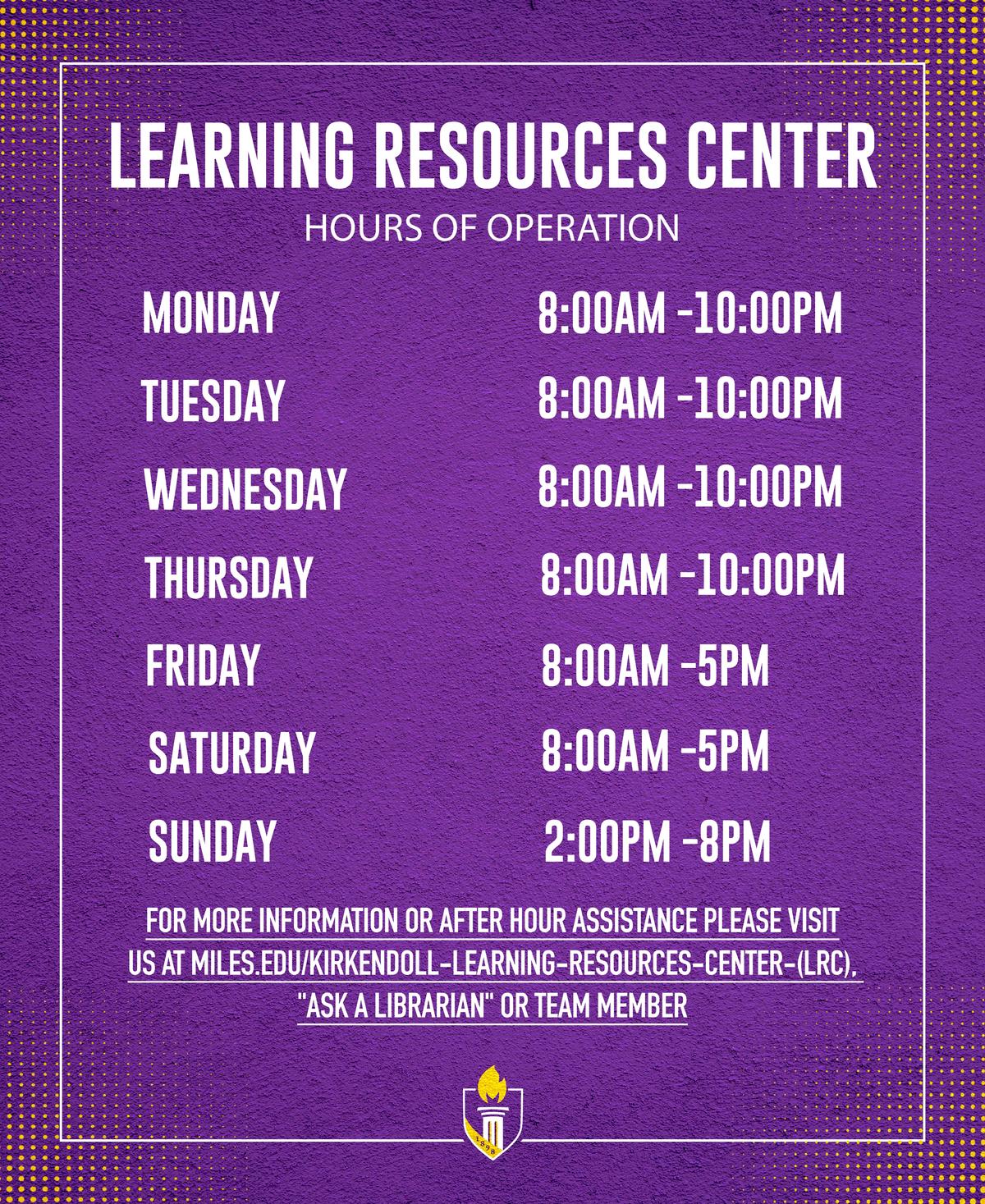 LRC Hours 1
