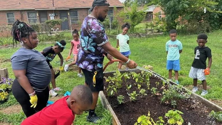 Lamont Morehead and Garden