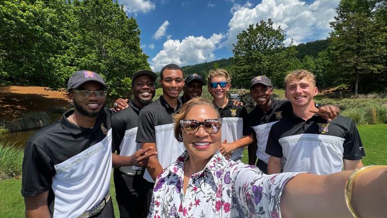 Bobbie and Golf Team at Greystone