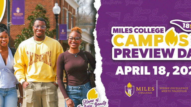 Miles College Preview Day Form Banner 2026